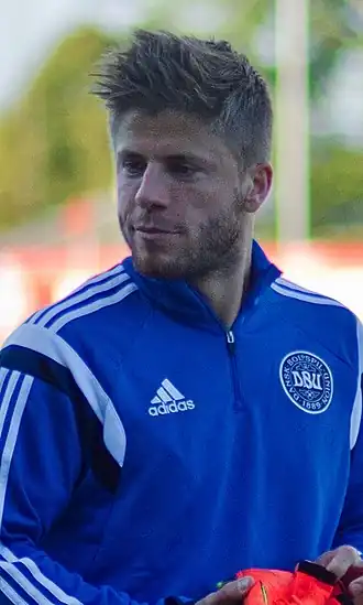 Lasse Schöne bij de Deense selectie (2015)