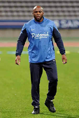Ellery Cairo, assistent-trainer FC Twente Vrouwen, PSG-Twente, 15 oktober 2014