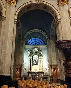 Gezicht op een straalkapel