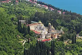 Zicht op Nieuw Athos