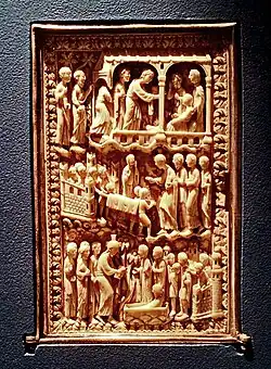 Ivoorreliëf van de drie opwekkingen, 11e eeuw