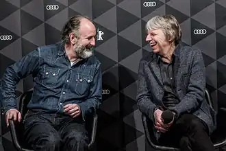 producent Peter Rommel en regisseur Andreas Dresen op het filmfestival van Berlijn