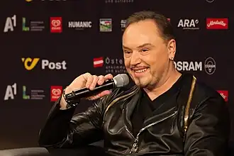 Knez tijdens het Eurovisiesongfestival 2015