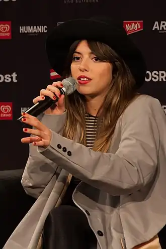 Leonor Andrade tijdens het Eurovisiesongfestival 2015