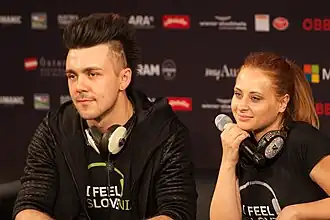 Maraaya tijdens het Eurovisiesongfestival 2015