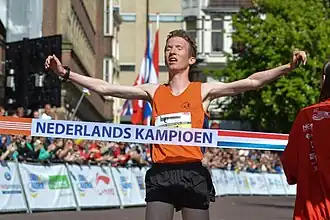 In 2015 tijdens het NK halve marathon Leiden