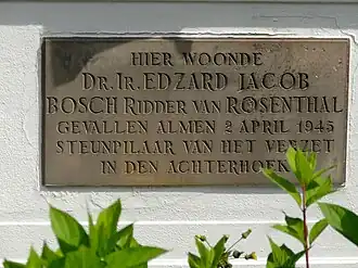 Gedenksteen Huis Den Dam