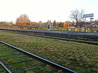 Perron van het station Musselkanaal