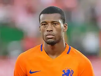 Wijnaldum bij het Nederlands elftal in 2016
