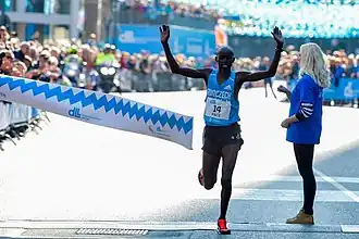 Overwinning in de marathon van Eindhoven in 2016.