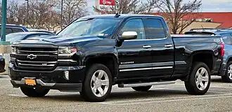 Een Chevrolet Silverado 1500 uit 2016