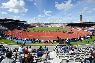 Het Olympisch Stadion Amsterdam tijdens het EK Atletiek 2016