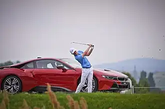 Marcus Kinhult op de 2016 Lyoness Open