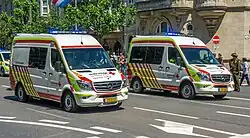 Ambulances tijdens de Nationale feestdag van Luxemburg