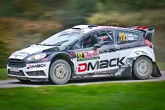 Tänak was Ogier's naaste belager, maar mede door een lekke band bleef een echt secondespel uit