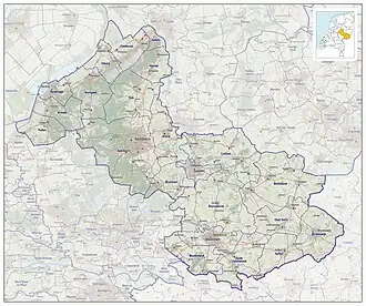 Regio Noord- en Oost-Gelderland, impressie van het landschap en indeling van gemeenten (2017)