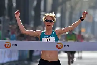 Finish Rotterdam marathon 2017.