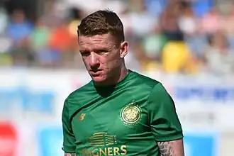 Hayes in 2017 als speler van Celtic