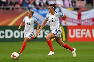 Jodie Taylor op UEFA Women's Euro 2017