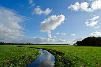 De Grote Masloot bij de Wierbroeken ten westen van Vries (anno 2017)