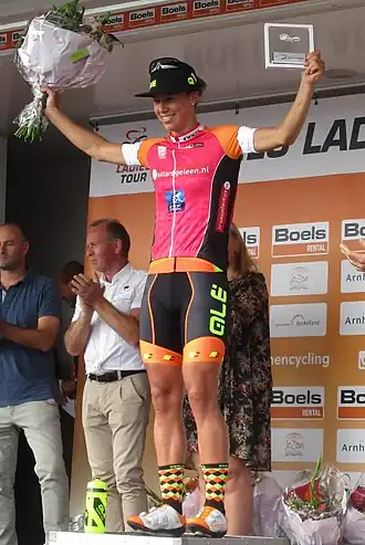 Janneke Ensing na winst slotrit Boels Ladies Tour 2017