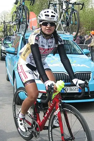 Laura Lozano in de Waalse Pijl 2017.