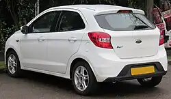 Ford Ka+, achteraanzicht