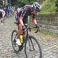 Maaike Boogaard op de Kapelmuur in de Lotto Belgium Tour 2017