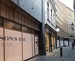 Vijfharingenstraat, verbouwing Hudson's Bay, juli 2017