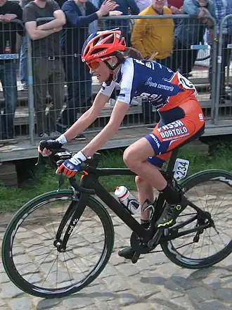 Asja Paladin in de Ronde van Vlaanderen 2017.
