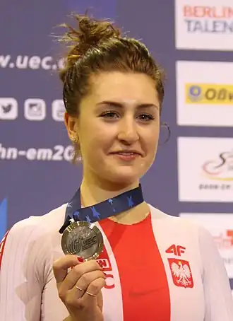 Kaczkowska bij de EK van 2017.