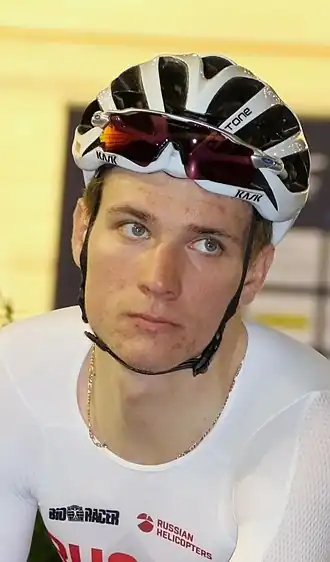 Nekrasov bij de EK op de baan, 2017.