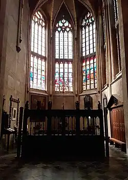 Doopkapel vanaf de zuidbeuk