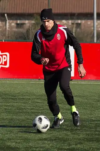 Rotariu in 2018 als speler van Excel Moeskroen