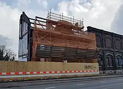 Renovatie gevel voormalige tramremise, februari 2018