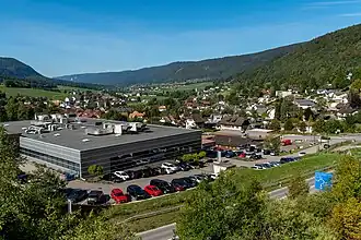 Zicht op Sonceboz-Sombeval