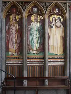 Neogotische muurschilderingen van Adolphe Tassin