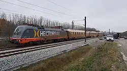 Testtrein tussen Avedøre Havnevej en Brøndbyøstervej