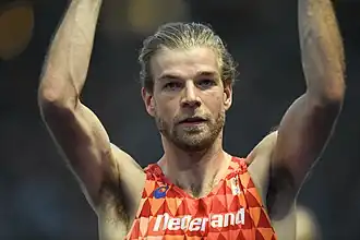 Douwe Amels op de EK van 2018 in Berlijn.