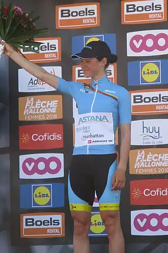 Bertizzolo in de jongerentrui van de World Tour 2018