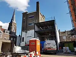 Koelhuis en nieuwbouw op het binnenterrein