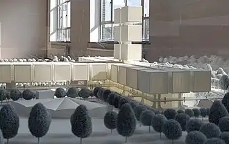 Detail van de maquette