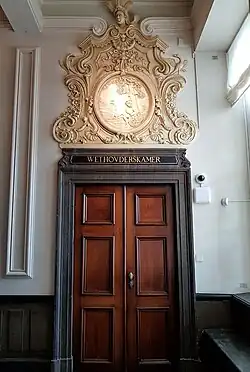 Supraporte wethouderskamer Brabantse zijde