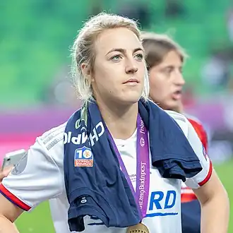 Simon bij Olympique Lyon in 2023