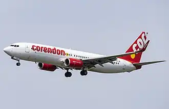 Boeing 737 van Corendon.