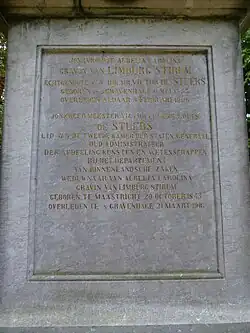 Gedenksteen Victor de Stuers