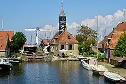 De sluis vanaf de Zijlroede