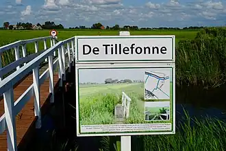 Begin van de Tillefonne bij de Makkumerdyk