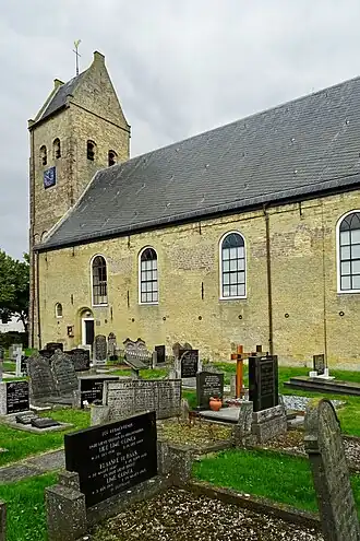 Zuidzijde kerk in 2019