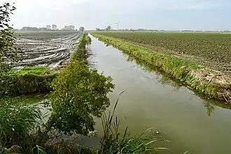 De Hijumer Feart bij de Mariëngaardbrug (gezien in westelijke richting)
